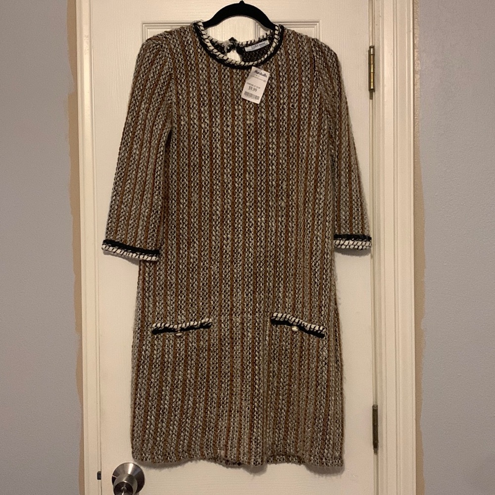 Zara mid sleeve sweater dress